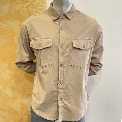 Image of Giacca camicia beige Telamira