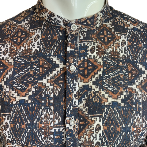 Image of Camicia in Lino OVER-D Serafino Fancy