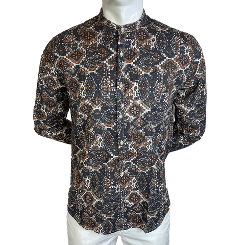 Image of Camicia in Lino OVER-D Serafino Fancy