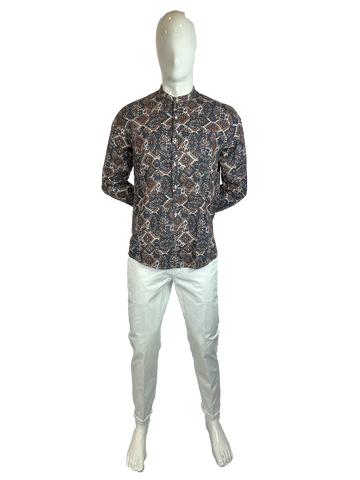 Image of Camicia in Lino OVER-D Serafino Fancy