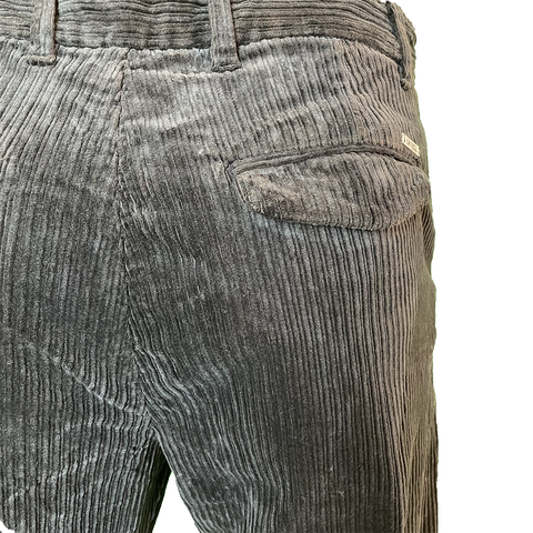 Image of pantalone velluto nero uomo torino