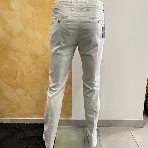 Image of Pantalone rigato perla Vanity Collection