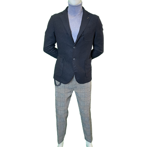 Image of Giacca Taglio Vivo blu OVER-D