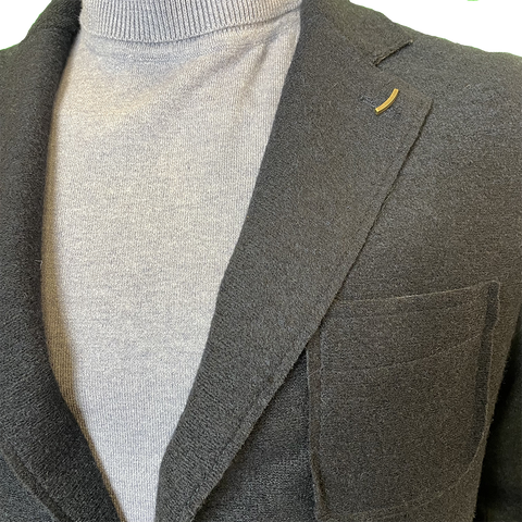 Image of Giacca Taglio Vivo blu OVER-D