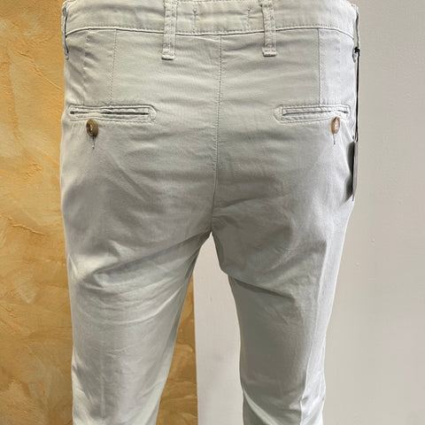 Image of Pantalone rigato perla Vanity Collection