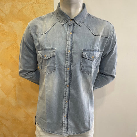 Image of Camicia denim chiaro Telamira