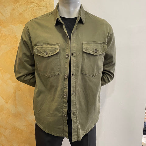 Image of Giacca camicia verde Telamira