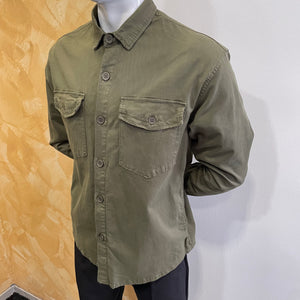 Giacca camicia verde Telamira