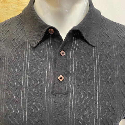 Image of Polo in filo lavorata OverD