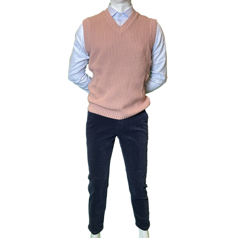 Image of Gilet In Maglia cipria OVER-D