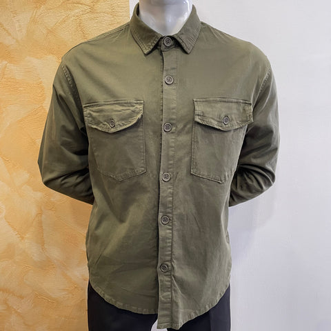 Image of Giacca camicia verde Telamira