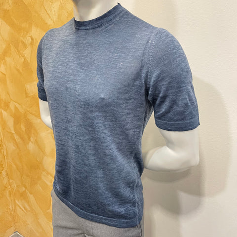 Image of T-shirt lino blu Vanity Collection