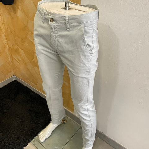 Image of Pantalone rigato perla Vanity Collection