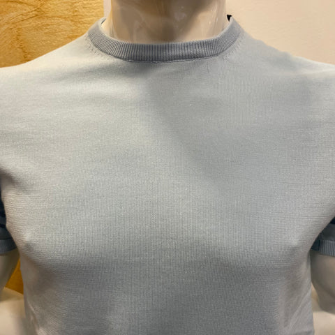 Image of Maglia in filo cielo OverD