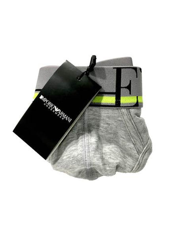 Image of Slip Emporio Armani intimo uomo shop online underwear mutande grigio fluo Torino
