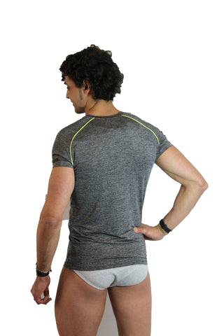 Image of T-Shirt Micro Fibra Grigio EMPORIO ARMANI