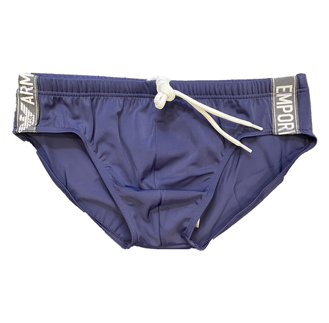 Image of Slip mare EMPORIO ARMANI blu tape