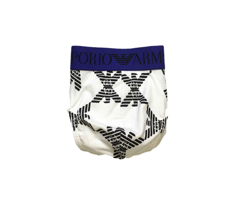 Image of Slip Emporio Armani intimo uomo shop online underwear mutande bianco allover Torino