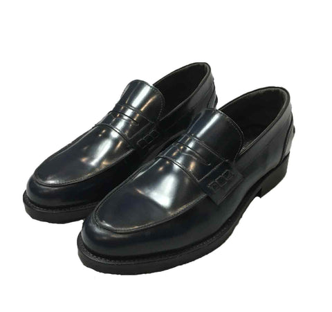 Image of Scarpa Over-D mocassino blu shop online uomo classica elegante suola in gomma scarpe classiche Torino