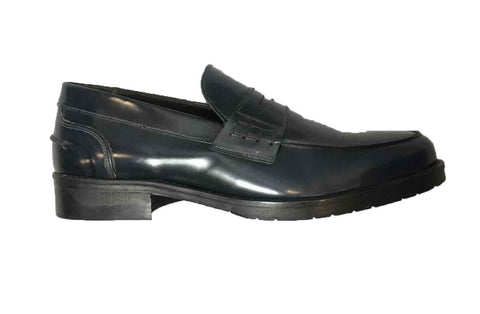 Image of Scarpa Over-D mocassino blu shop online uomo classica elegante suola in gomma scarpe classiche Torino