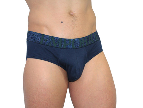 Image of Slip Emporio Armani intimo uomo Torino online underwear mutande blu verde vita bassa
