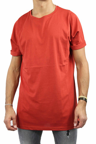 Image of T-shirt over-d uomo maglietta girocollo personalizzate abbigliamento online oversize arancione adidas gucci levis maschile magliette Torino Milano Como Brescia Verona Bologna Firenze Rimini Riccione Roma Napoli Catania Bari