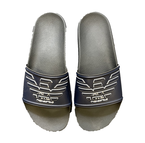 Image of Ciabatte uomo EMPORIO ARMANI fascia Blu Torino