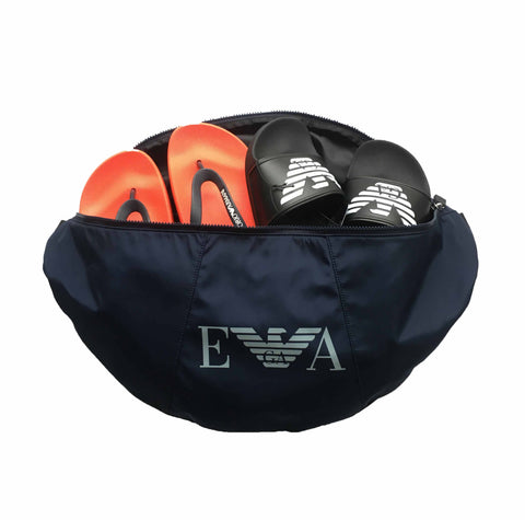 Image of Marsupio uomo Emporio Armani shop online zaino sacca borsa spiaggia blu