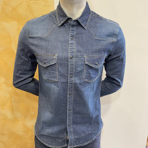 Camicia denim scuro Telamira