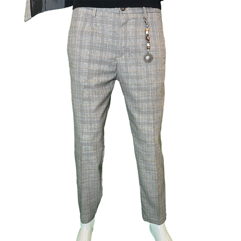 Image of Pantalone Pricipe di Galles grigio OVER-D