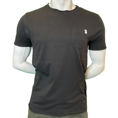 Image of T-Shirt Basic con Taschino nera OVER-D