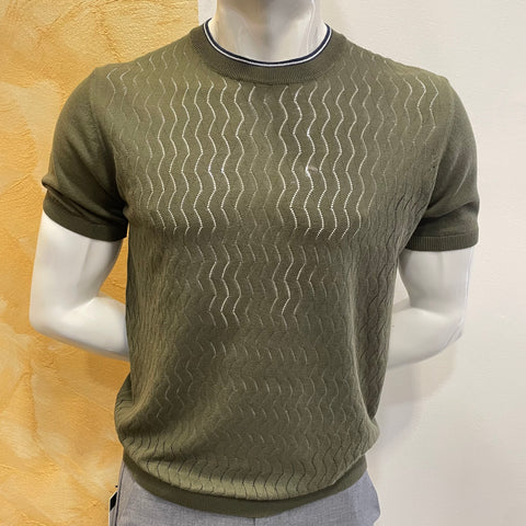 Image of Maglia in filo verde Vanity Collection