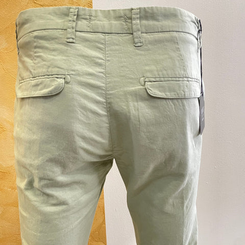 Image of Pantalone lino malva Vanity Collection