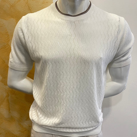 Image of Maglia in filo bianca Vanity Collection