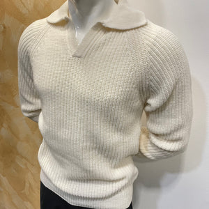 Pullover polo lana e cashmere Telamira