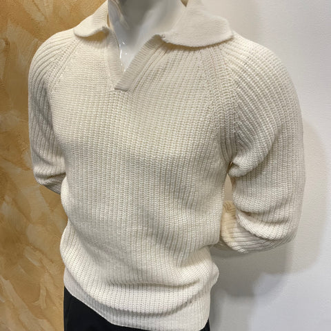 Image of Pullover polo lana e cashmere Telamira