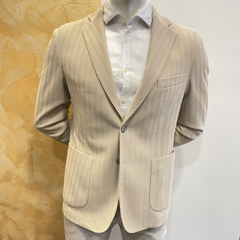 Image of Giacca spigata beige Telamira