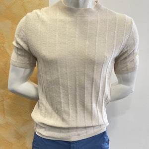 Maglia misto lino sabbia Telamira
