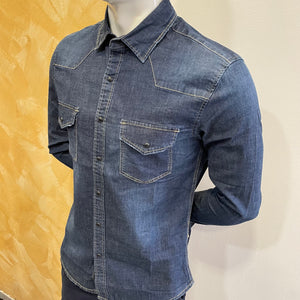 Camicia denim scuro Telamira