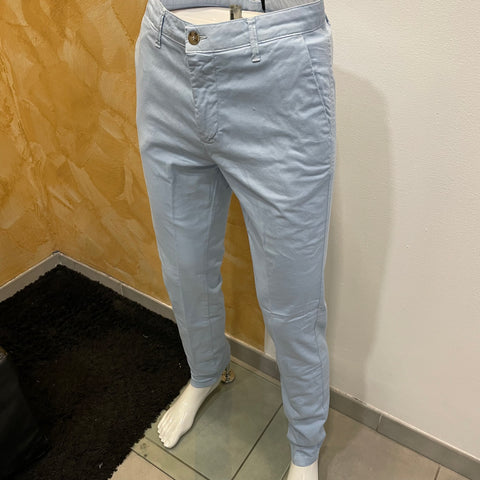 Image of Pantalone rigato cielo Vanity Collection