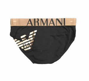 Slip Emporio Armani intimo uomo online shop underwear mutande nero gold oro Torino