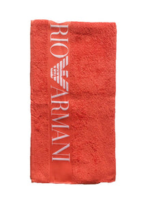 Telo mare EMPORIO ARMANI rosso asciugamano piscina spiaggia teli asciugamani