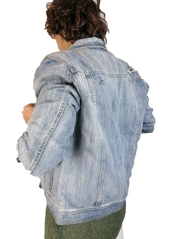 Image of Giacca Fifty Four jeans uomo shop online giubbino denim giacchino giubbotto Torino saldi