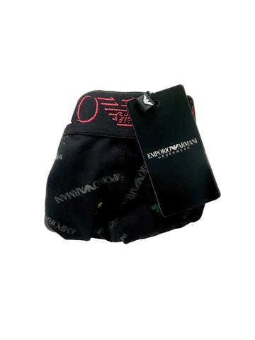 Image of Slip uomo Emporio Armani intimo online underwear mutande nero allover Torino