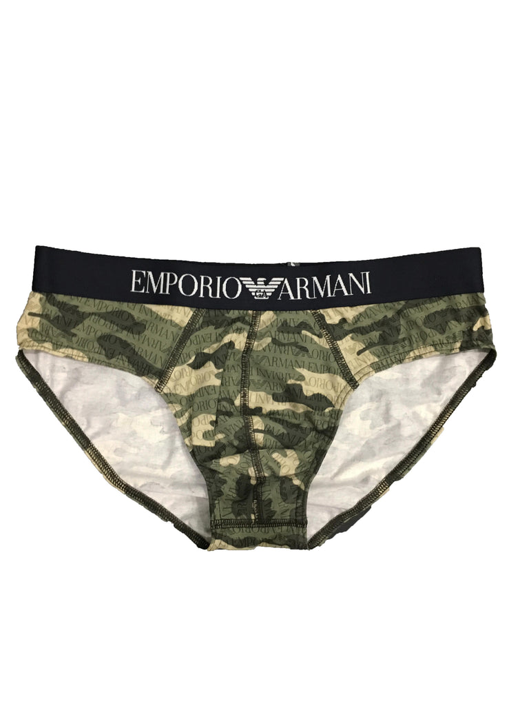 Slip uomo Emporio Armani intimo shop online underwear mutande verde camouflage Torino
