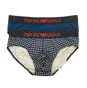 Slip uomo Emporio Armani intimo shop online underwear briefs mutande bi pack blu offerta