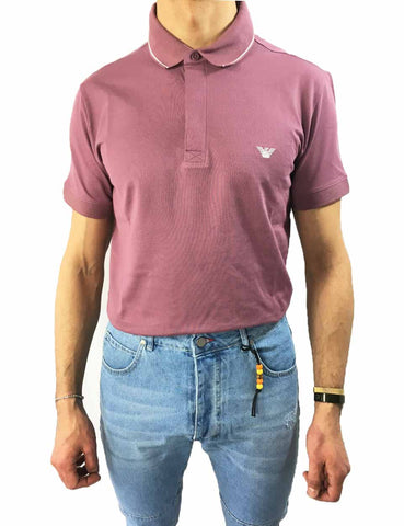 Polo Emporio Armani uomo shop online rosa maglietta maglia manica corta t shirt Verona