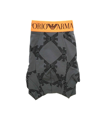 Image of Emporio Armani intimo uomo shop online underwear boxer parigamba grigio  allover torino