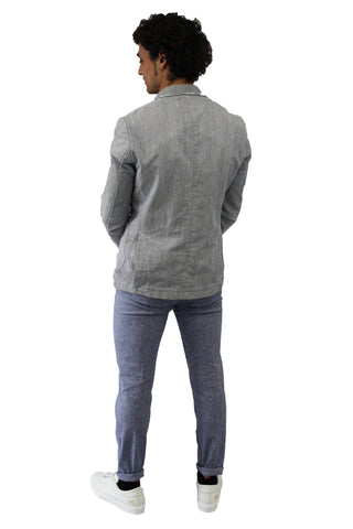 Image of Giacca uomo GEAN LUC PARIS jeans denim shop online jacket elegante offerta saldi Torino