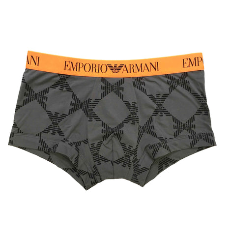 Image of Emporio Armani intimo uomo shop online underwear boxer parigamba grigio  allover torino